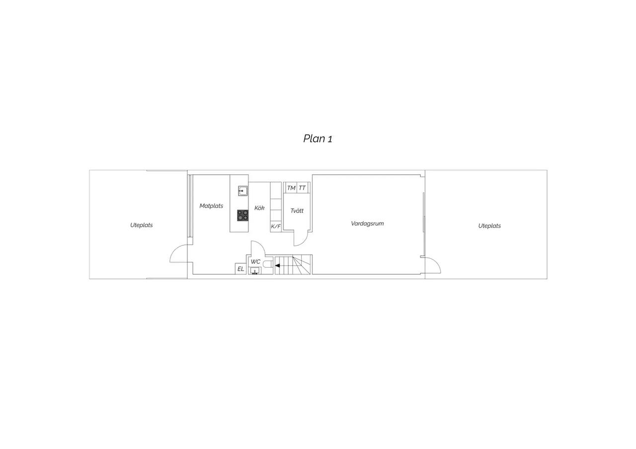 Floor plan for Hovås Snöbärsväg 2
