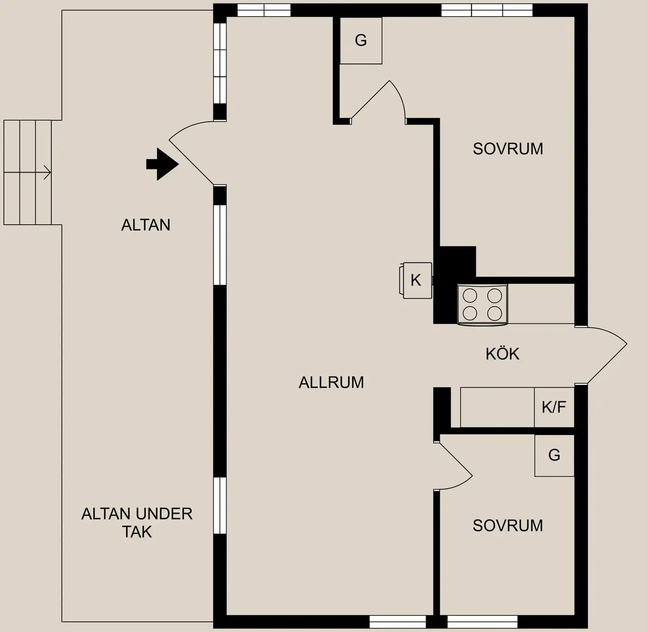 Planritning för Önskehemsvägen 42