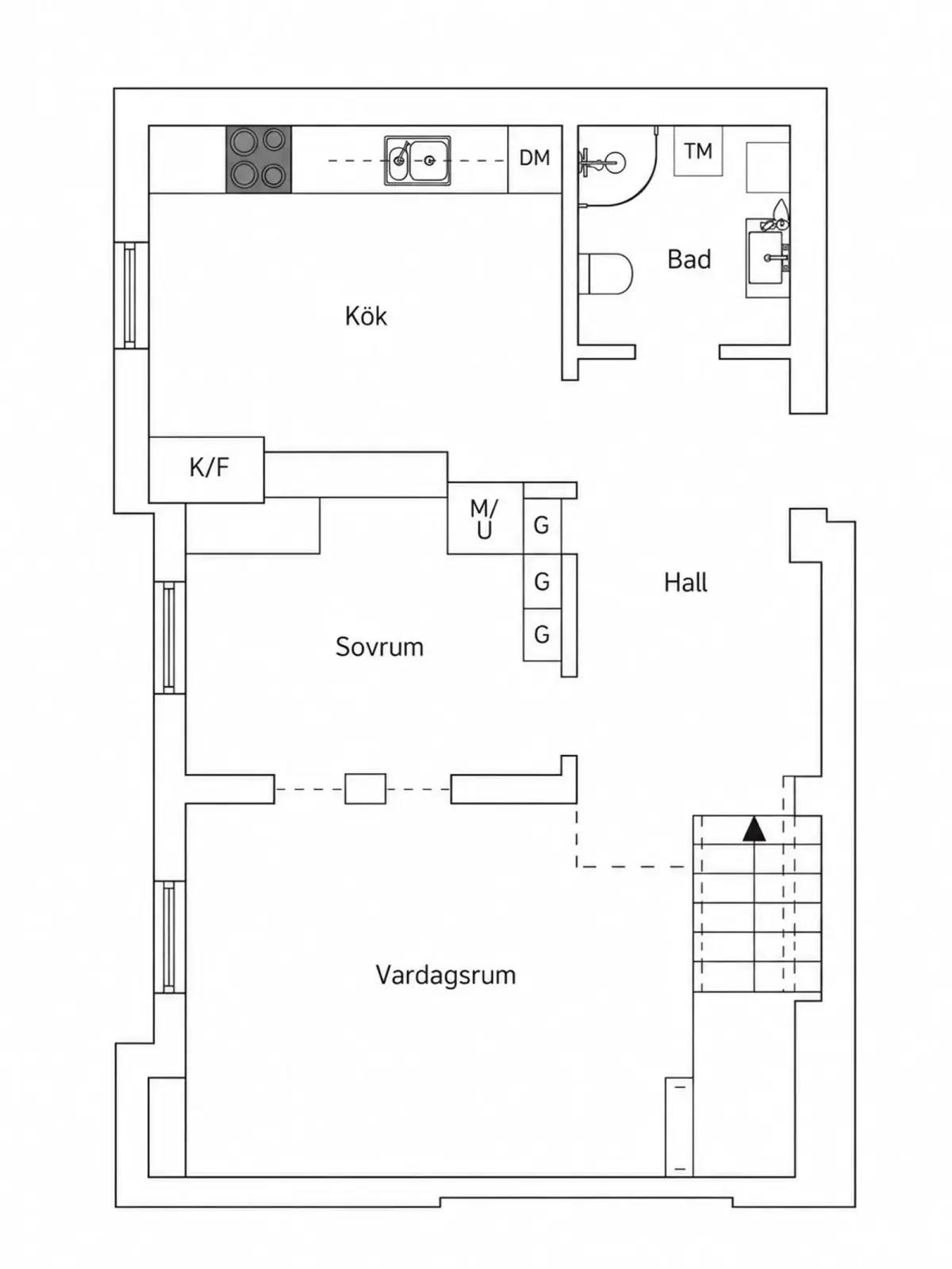 Planritning för Kungsklippan 12
