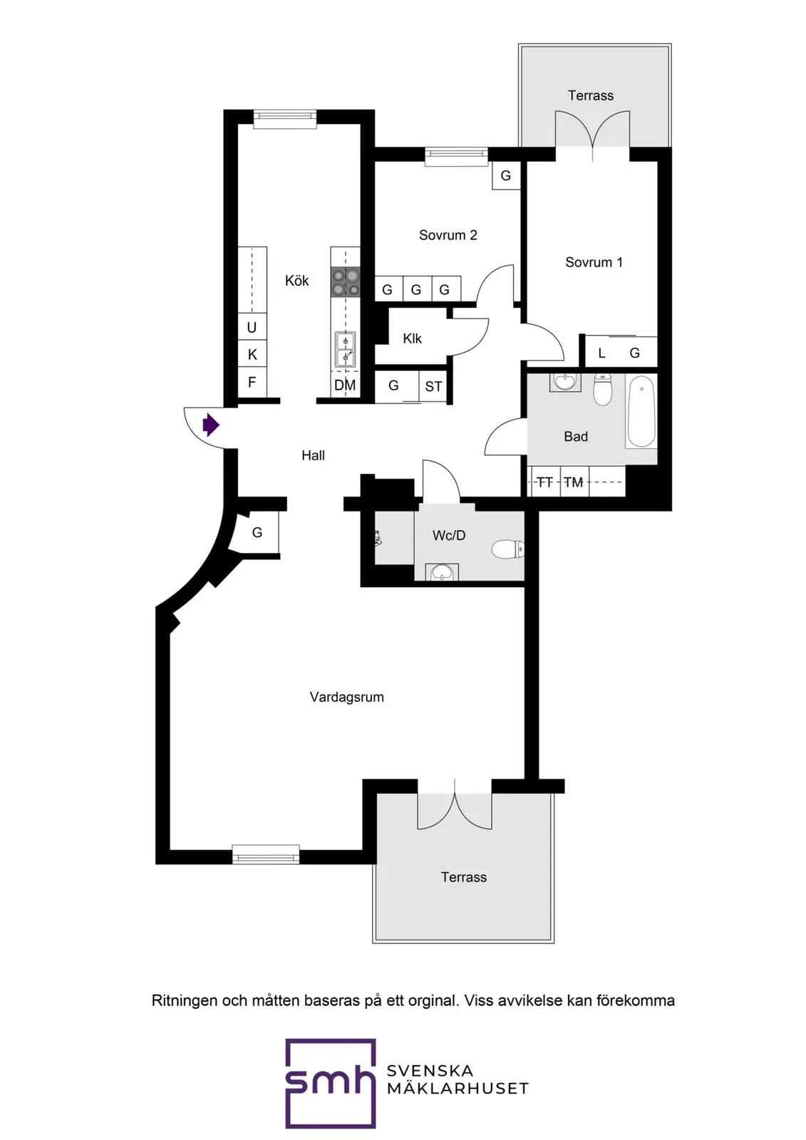 Floor plan for Follingbogatan 10