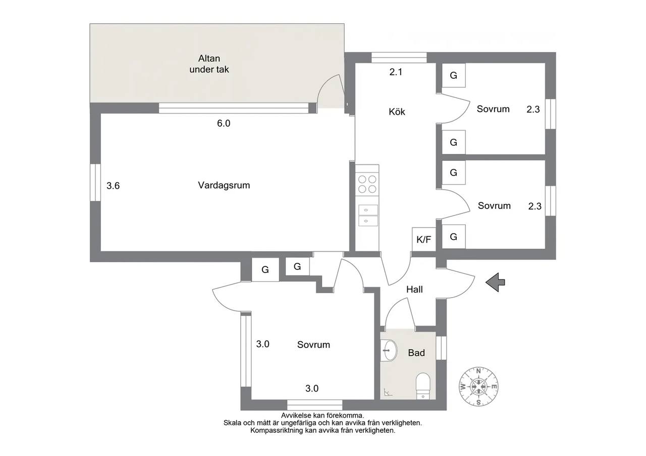 Floor plan for Utterspåret 19