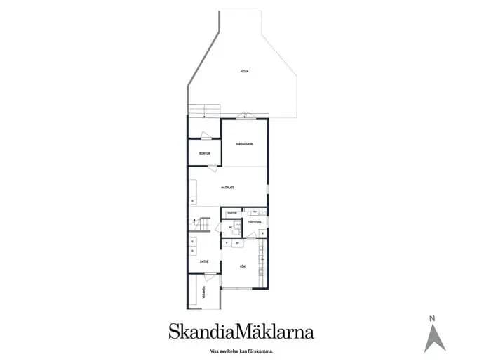 Planritning för Stenvägen 51B