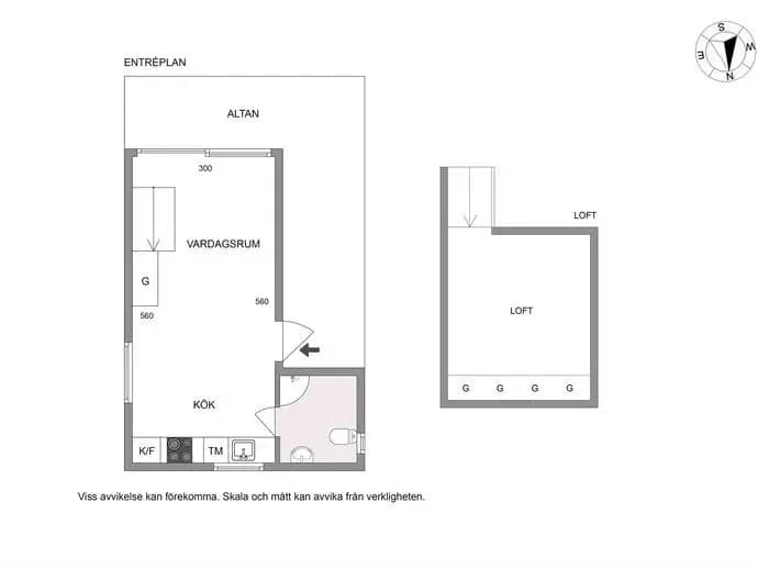 Planritning för Bågskyttevägen 4 C