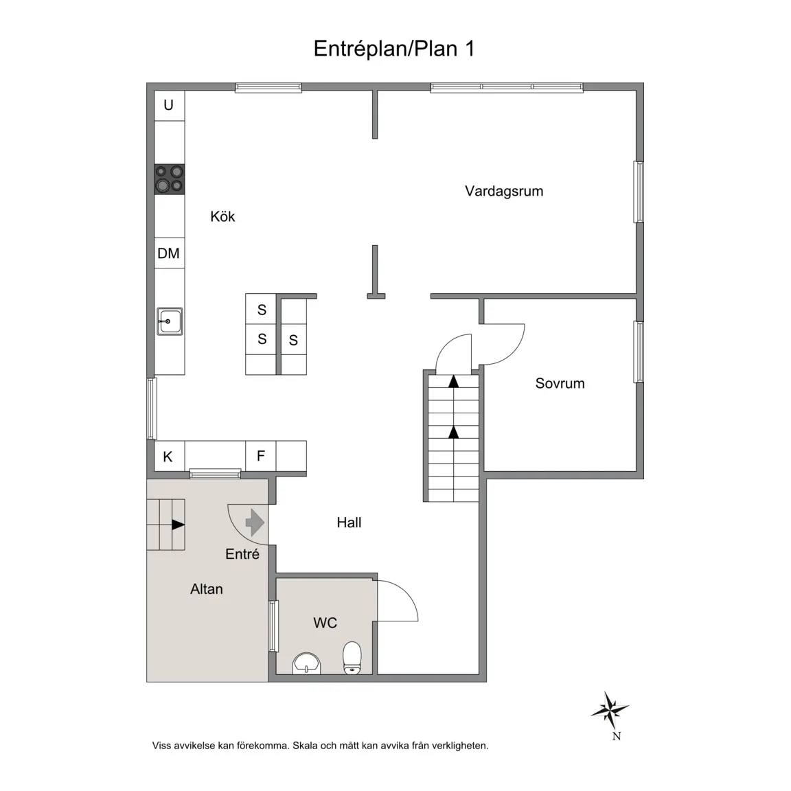 Floor plan for Kungälvsvägen 81