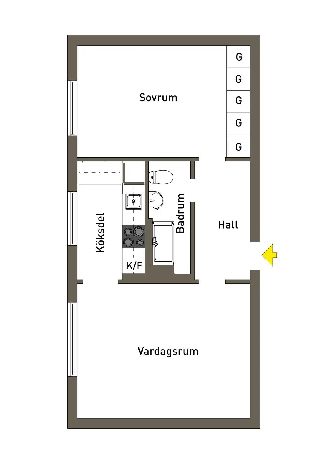 Floor plan for Oxens gata 237