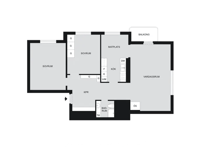 Floor plan for Grafikvägen 3