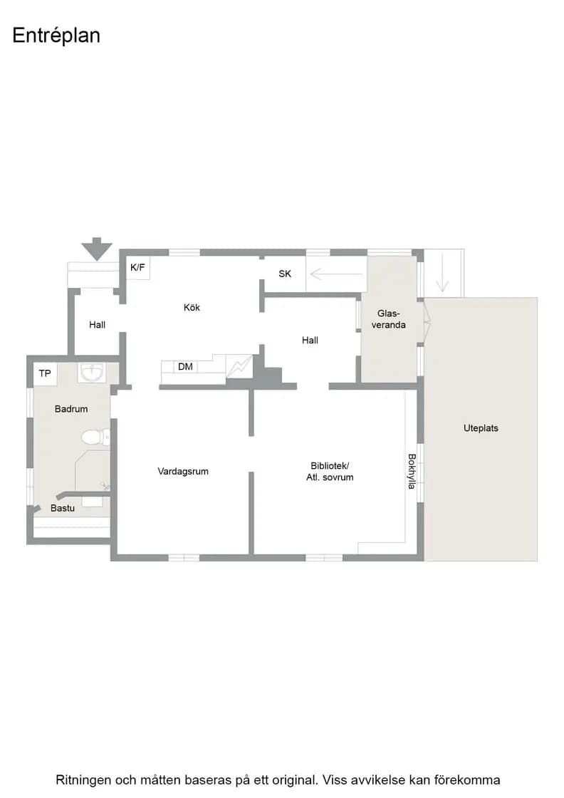 Floor plan for Folkungagatan 4