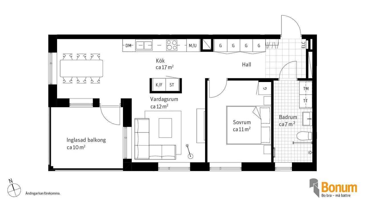 Floor plan for Stensundsvägen 8B, lgh 1222