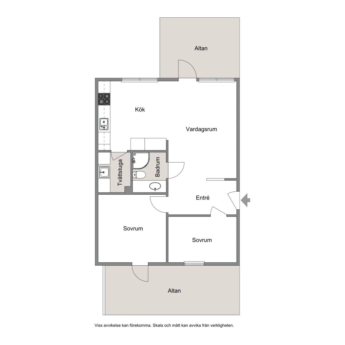 Floor plan for Sannäsberget 39A