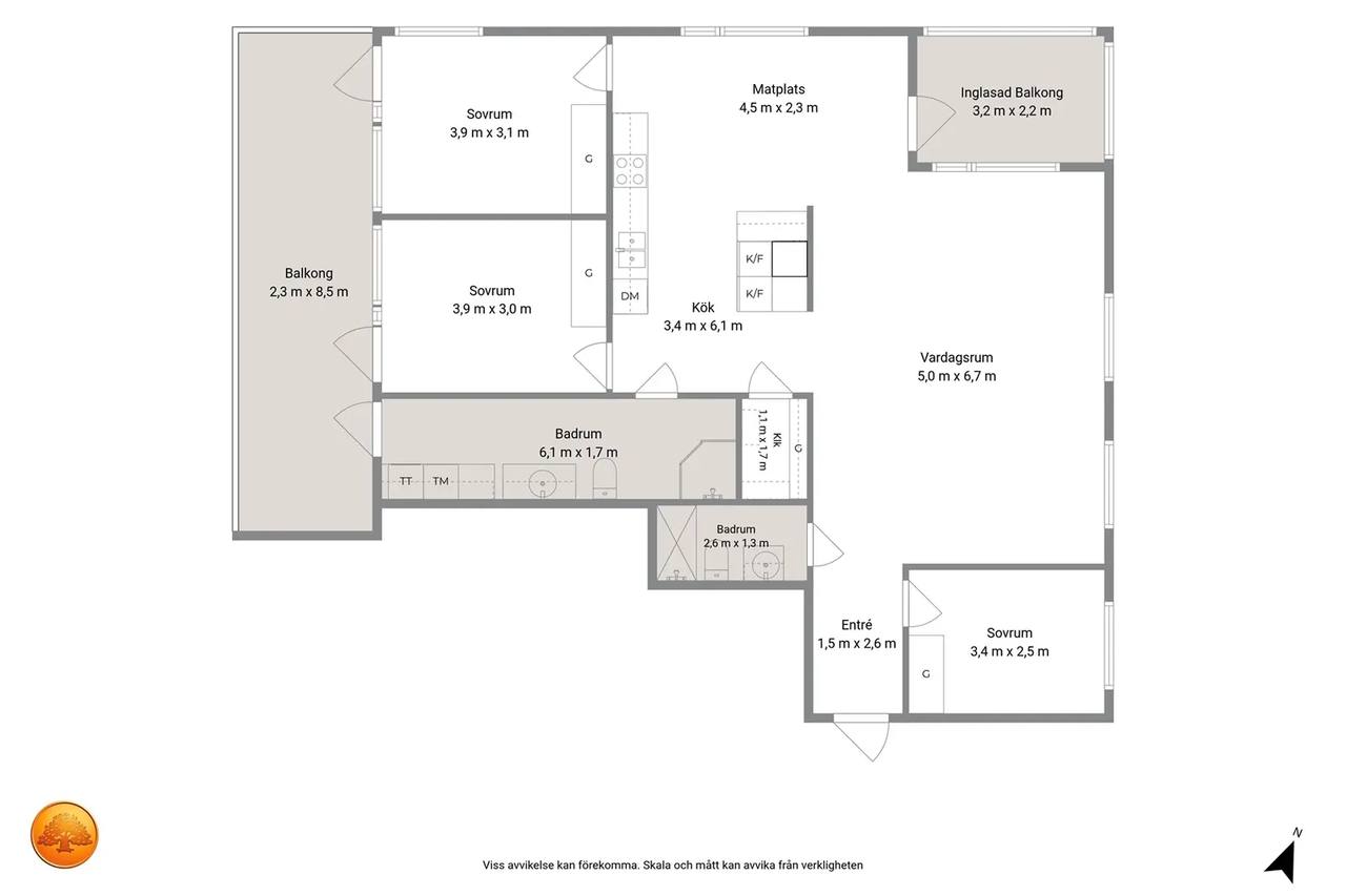 Floor plan for Hamngatan 1