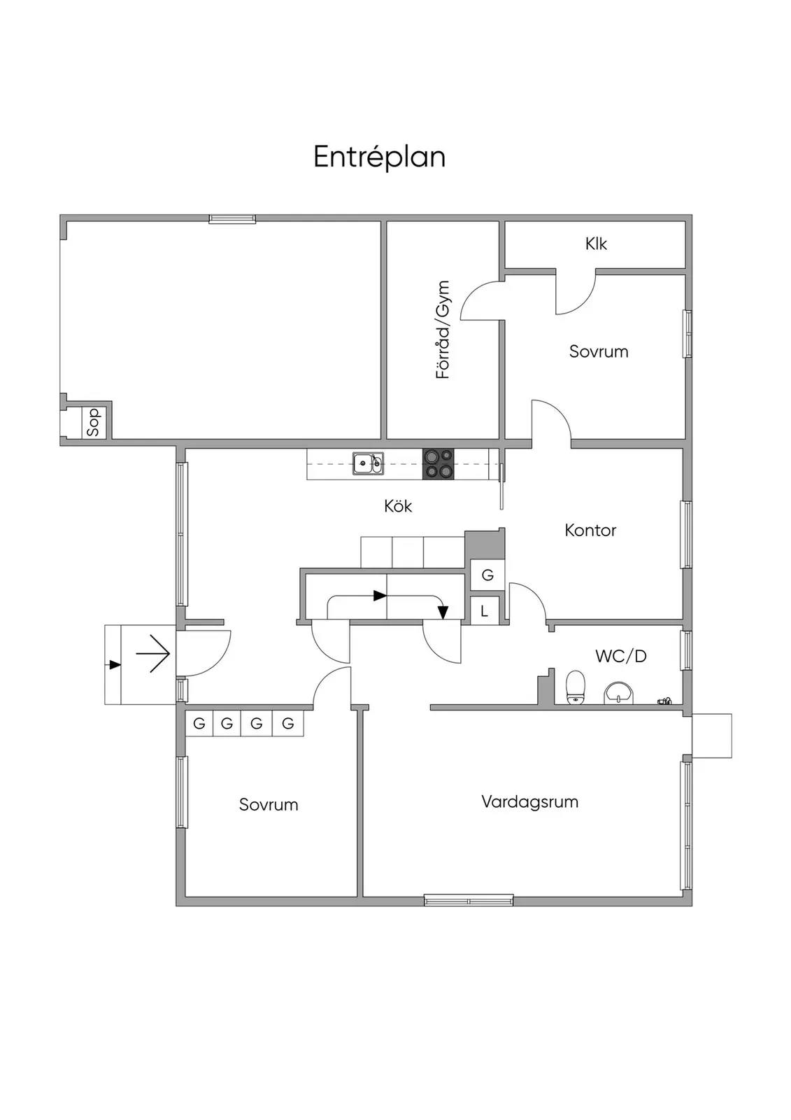 Planritning för Bränslevägen 21