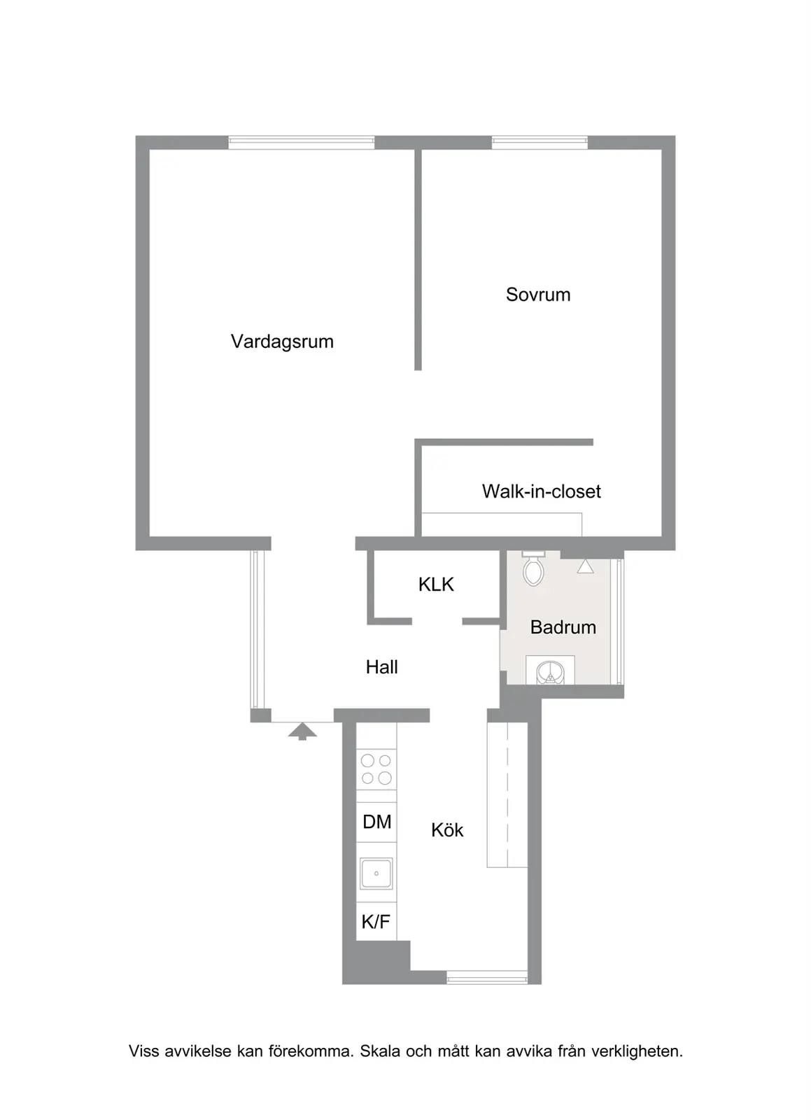 Floor plan for Carl hillsgatan 10 A