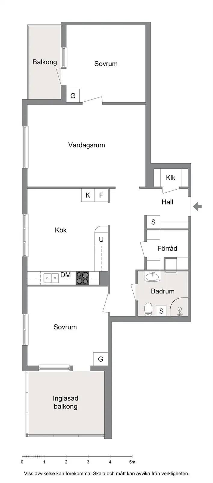 Planritning för Tibble Torg 7