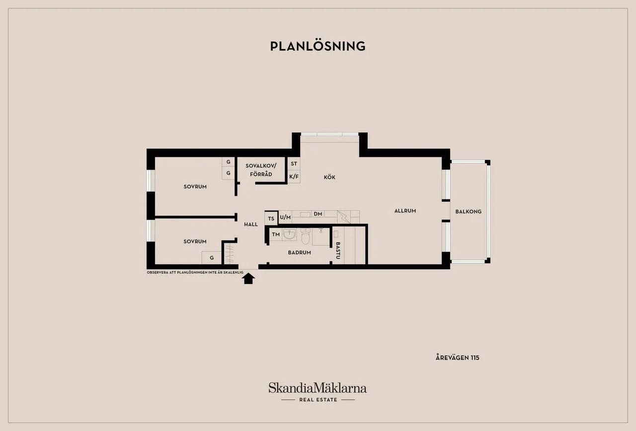 Floor plan for Årevägen 115