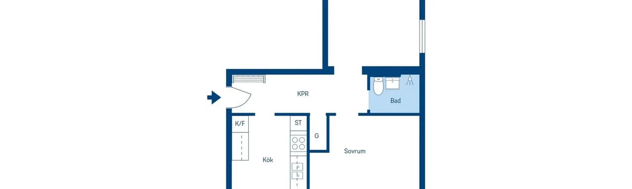 Floor plan for Ågrensgatan 4