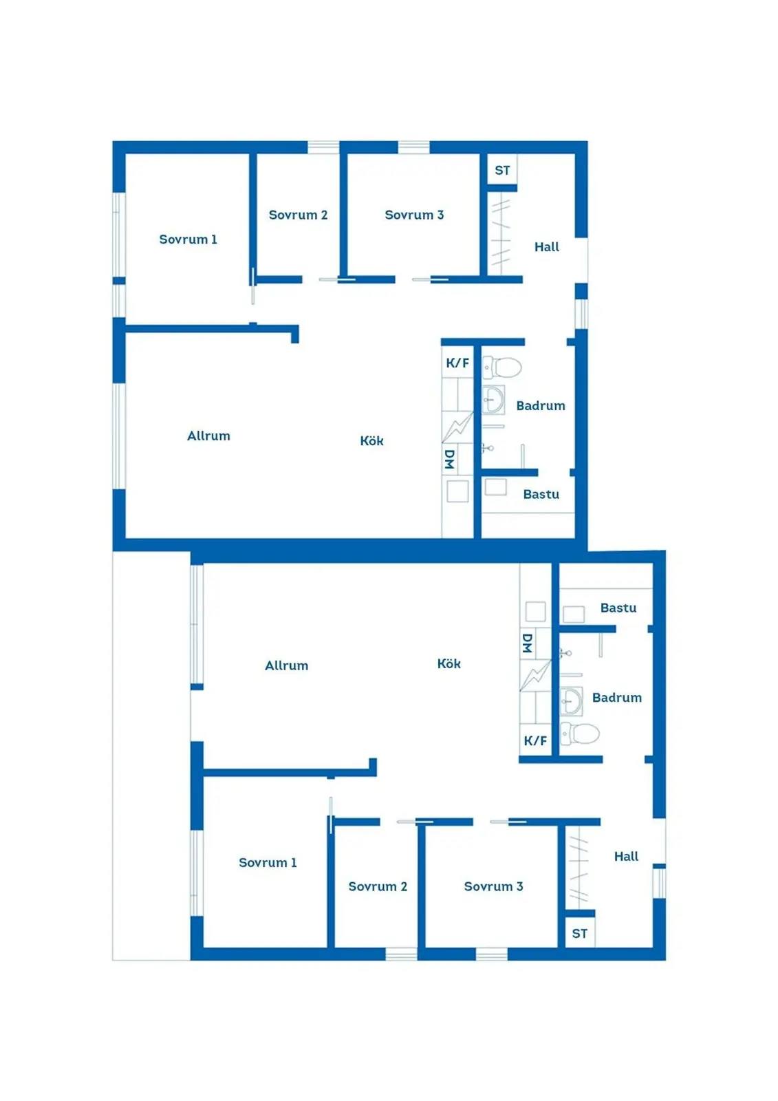 Floor plan for Utsiktsbacken 25