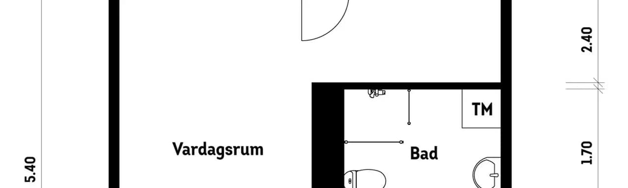 Floor plan for Lilla Regementsvägen 7