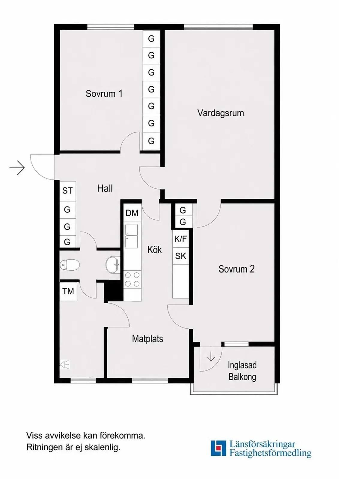 Floor plan for Sotingeplan 22, 2tr