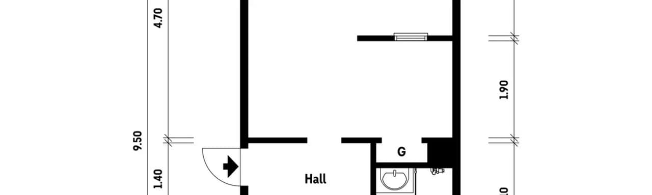 Floor plan for Malmögatan 4E