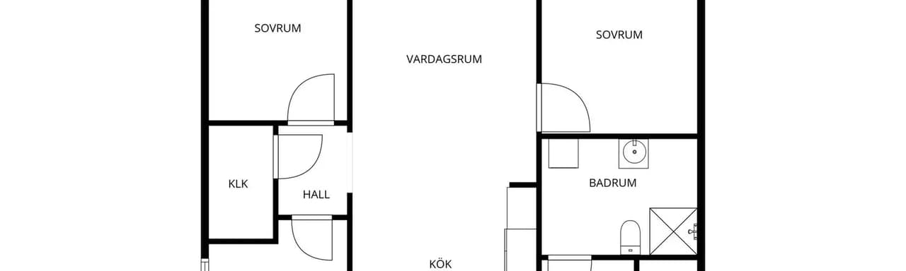 Floor plan for Kycklinggränd 6A