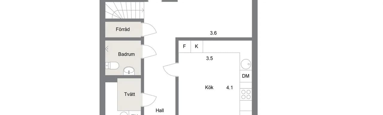 Planritning för Krusbärsvägen 125