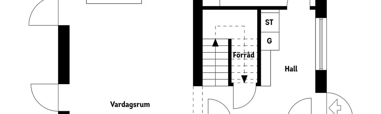 Planritning för Jaktvägen 7A