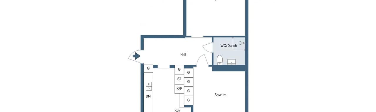 Floor plan for Gröna vägen 26B