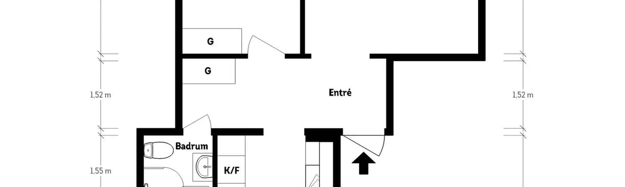 Floor plan for Lilla Munkebäcksgatan 7A