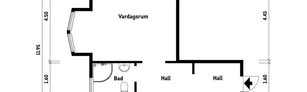 Planritning för Mäster Jacobs gata 1A