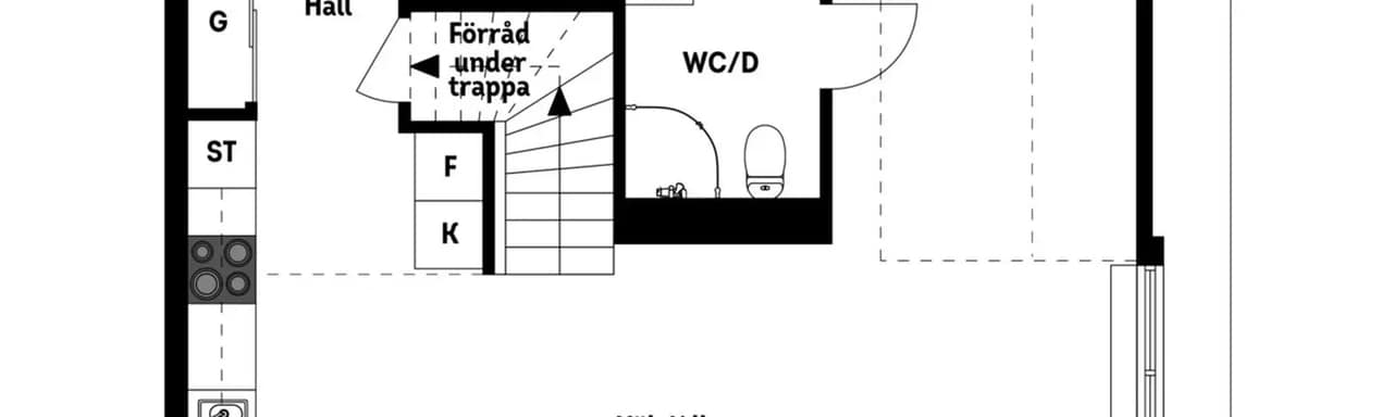 Planritning för Lagmansbacken 5