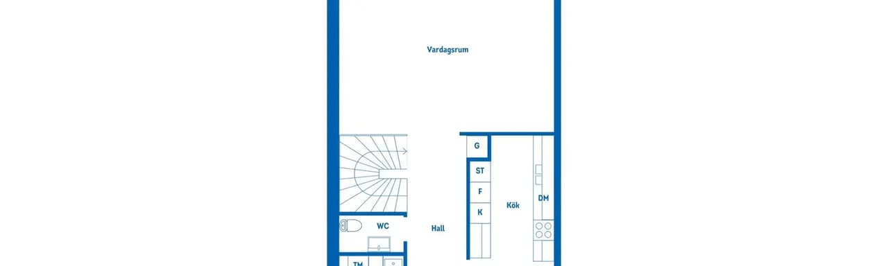 Floor plan for Backavägen 6A