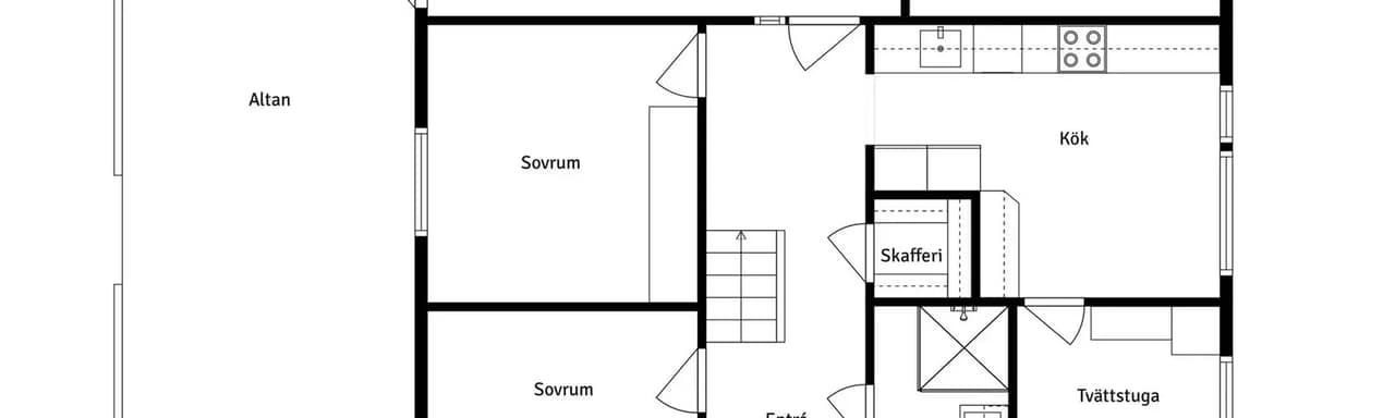Floor plan for Njords väg 17