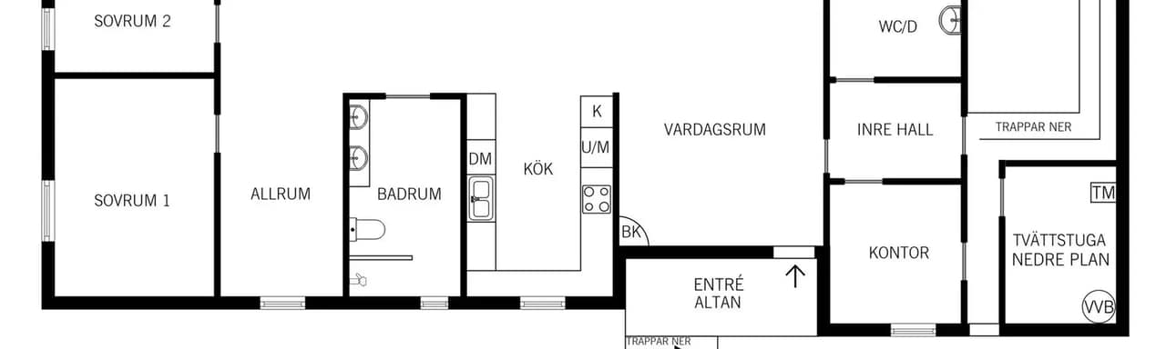 Planritning för Bivråksvägen 9