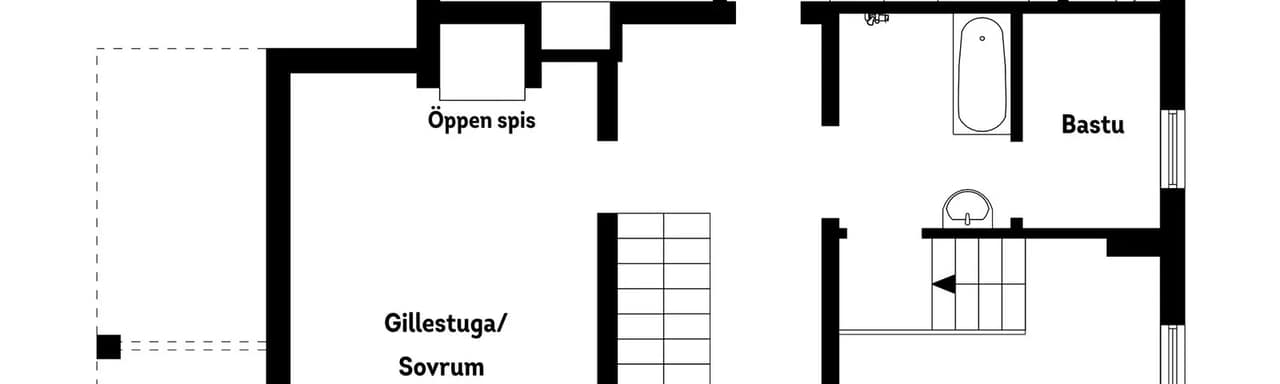 Floor plan for Västra Banvägen 134