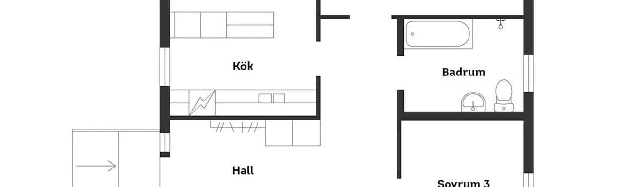 Planritning för Oxelbärsvägen 6