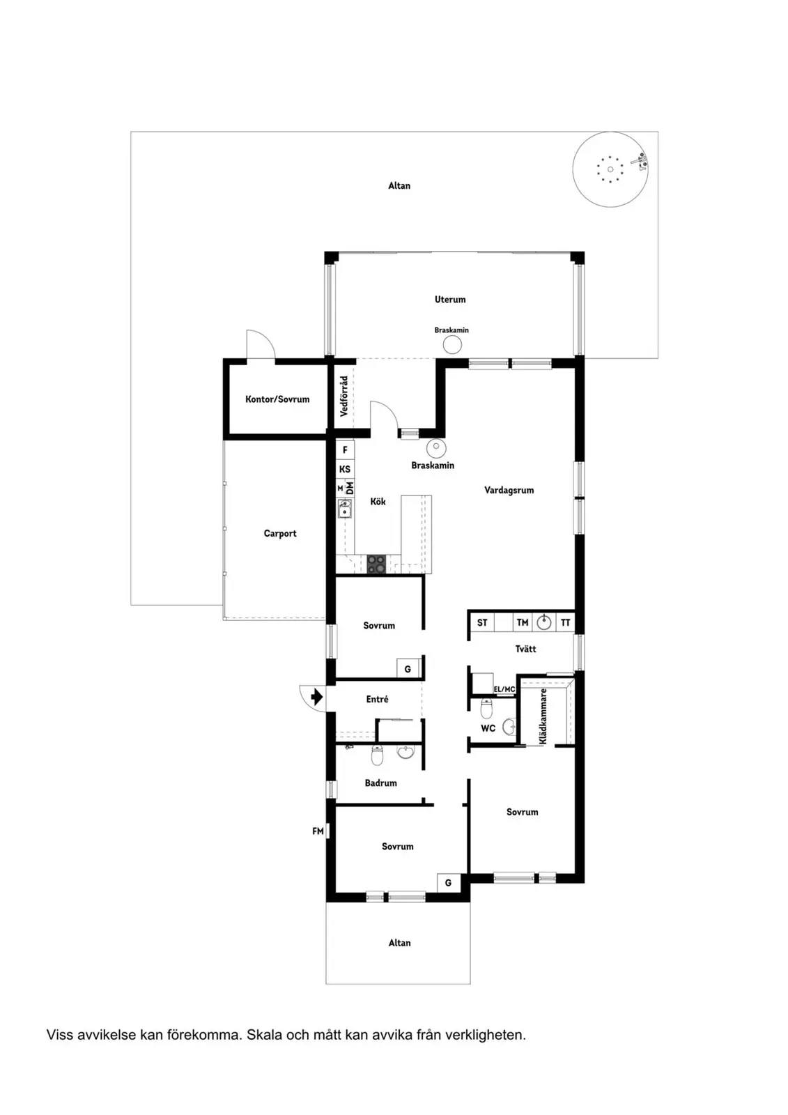 Floor plan for Strandgatan 20