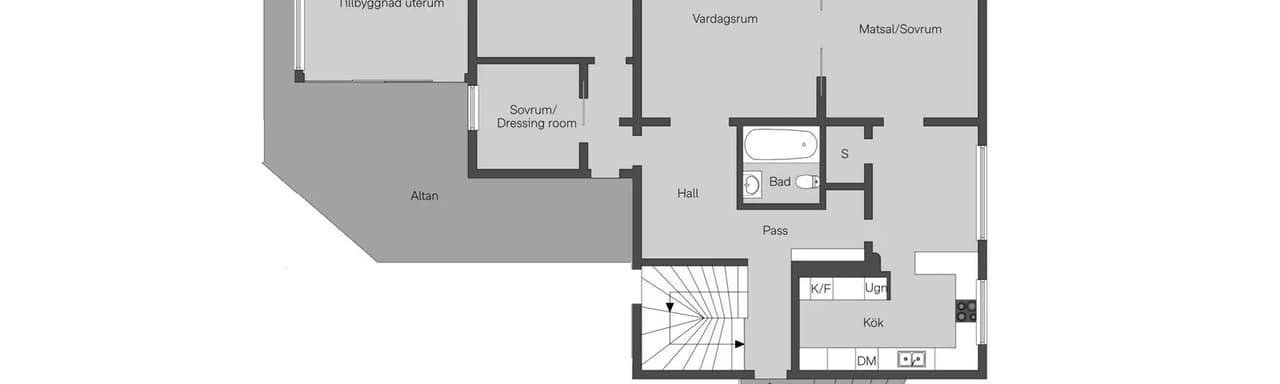 Planritning för Fjärdhundragatan 61