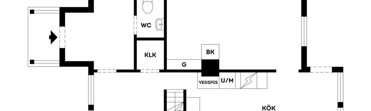 Floor plan for Gudö kilväg 11