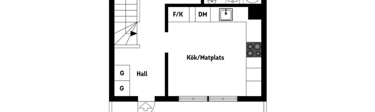 Planritning för Vreta backe 34