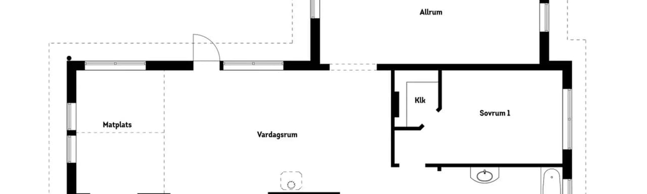 Planritning för Hagstugevägen 7