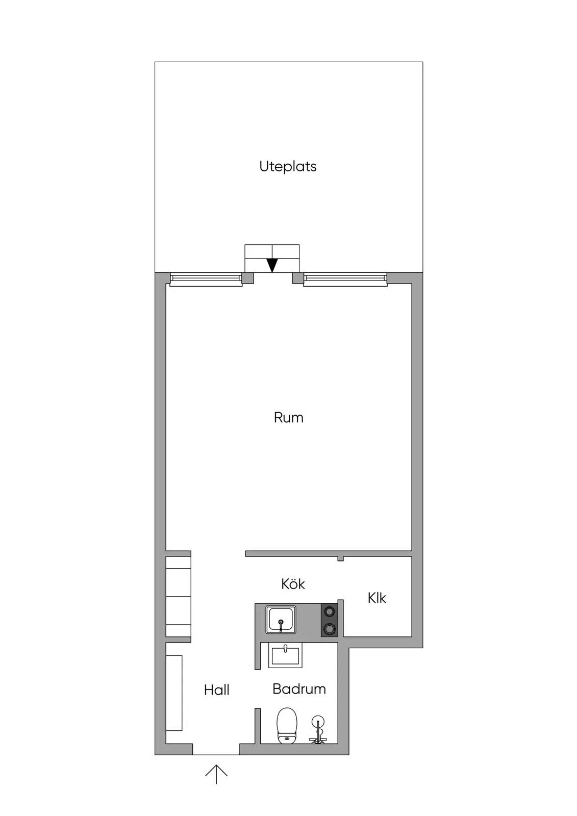 Floor plan for Gyllenstiernsgatan 3