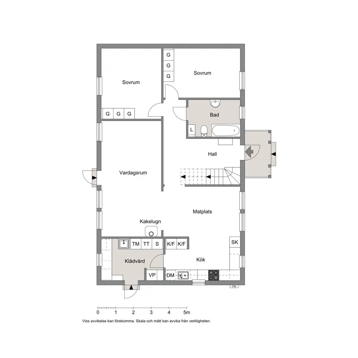 Planritning för Vaktelvägen 6