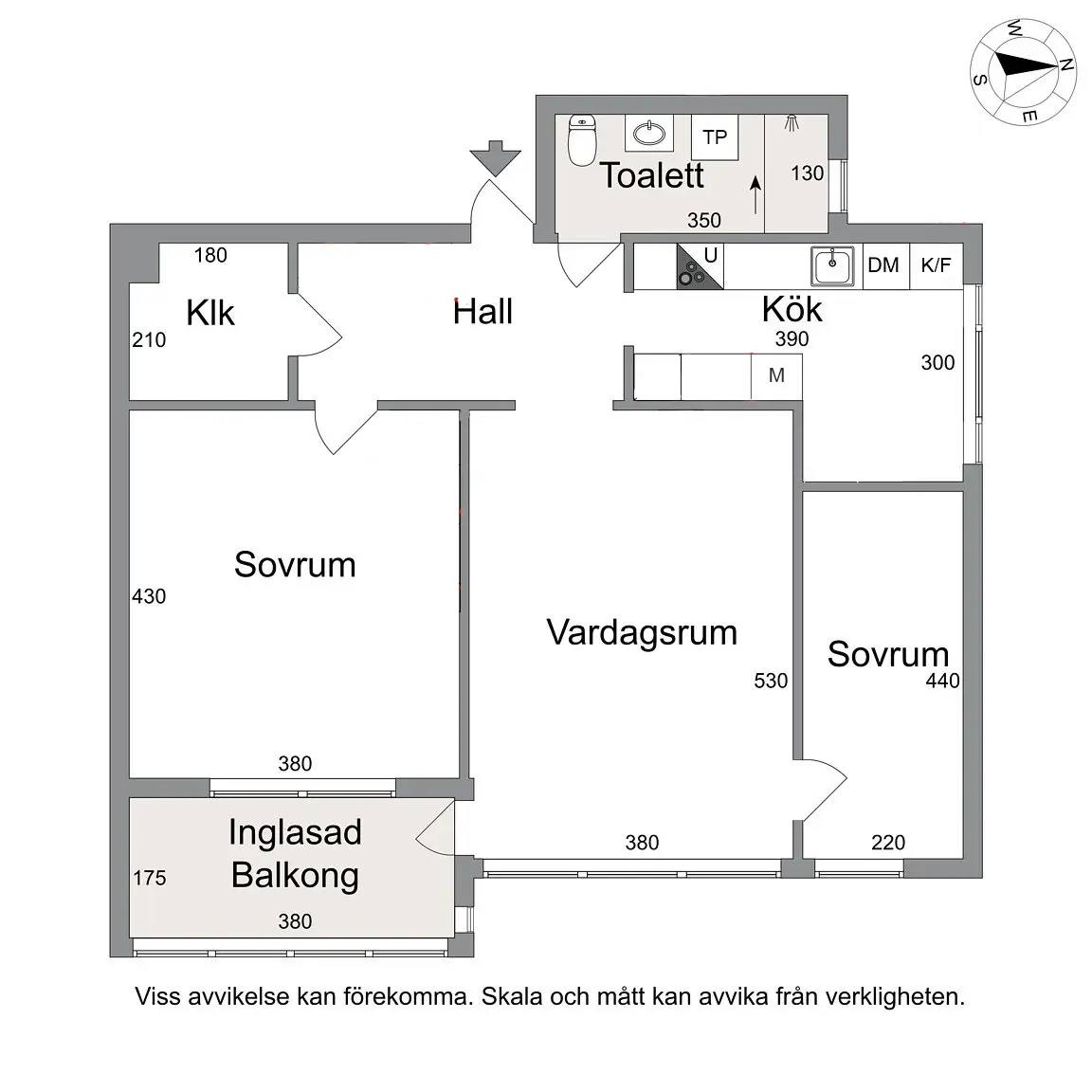 Planritning för Noleredsvägen 4