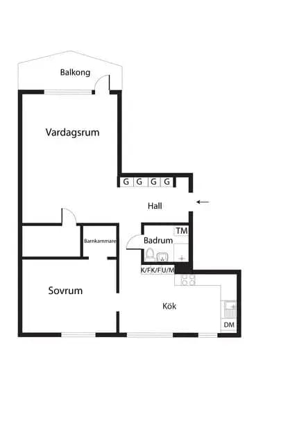 Floor plan for Lejonets gata 373