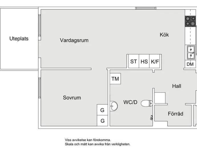 Floor plan for Fidravägen 55