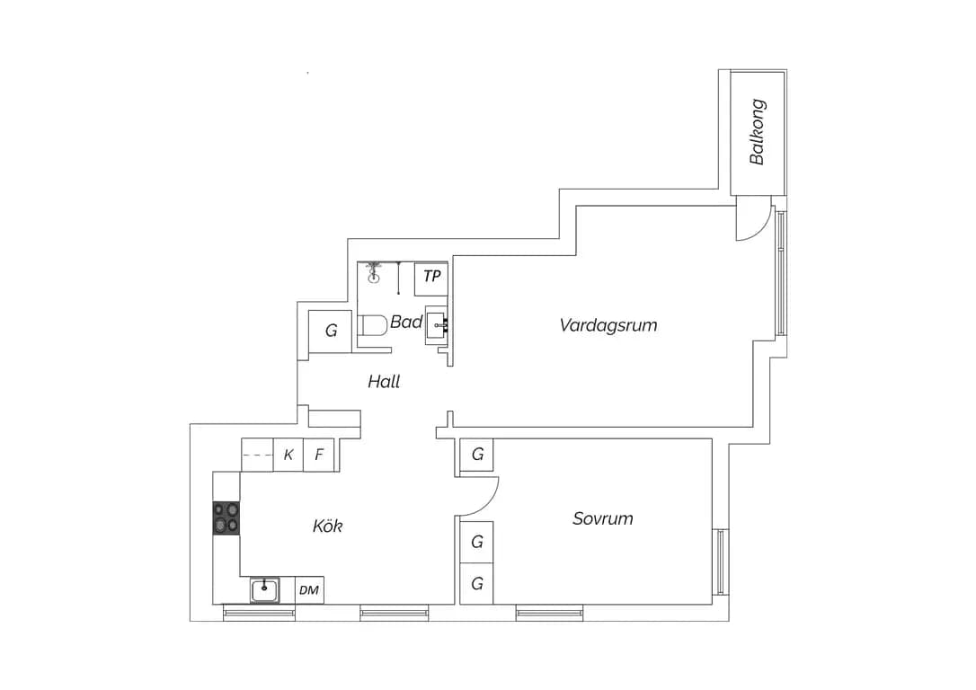 Floor plan for Klubbacken 14
