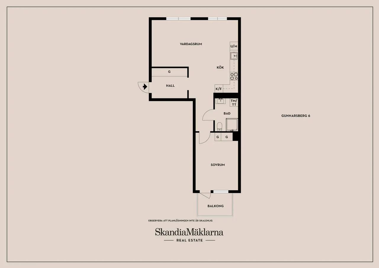 Floor plan for Gunnarsberg 6