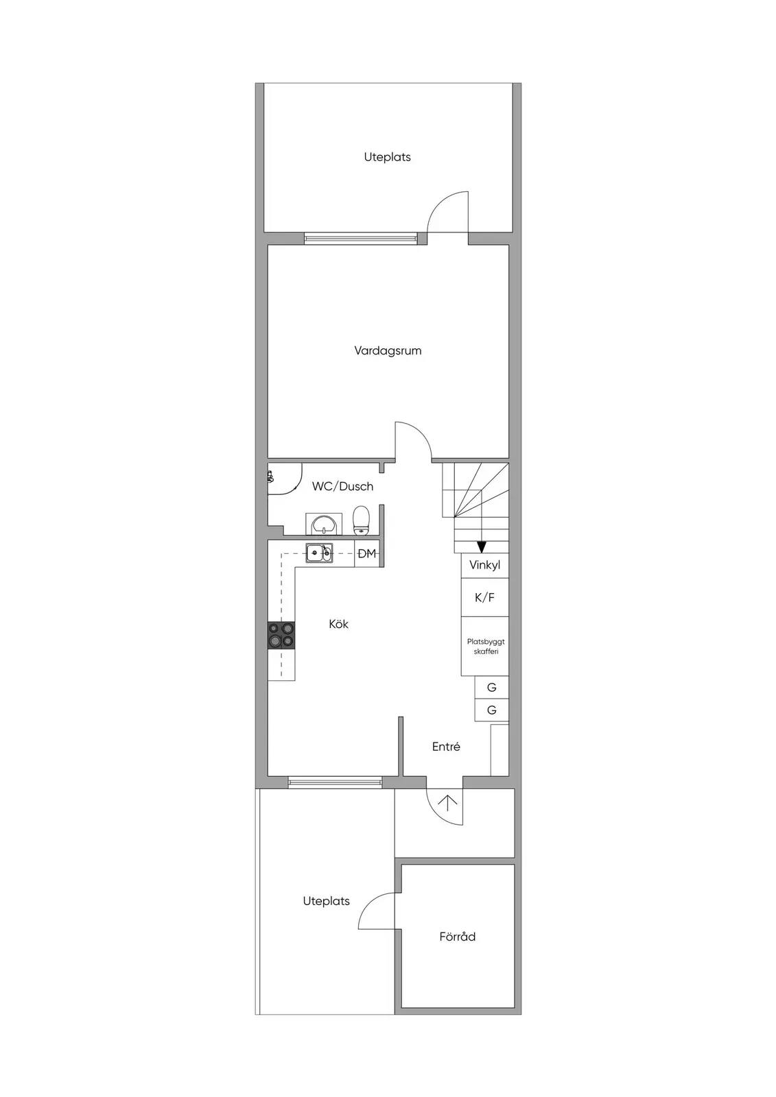 Floor plan for Rondovägen 12