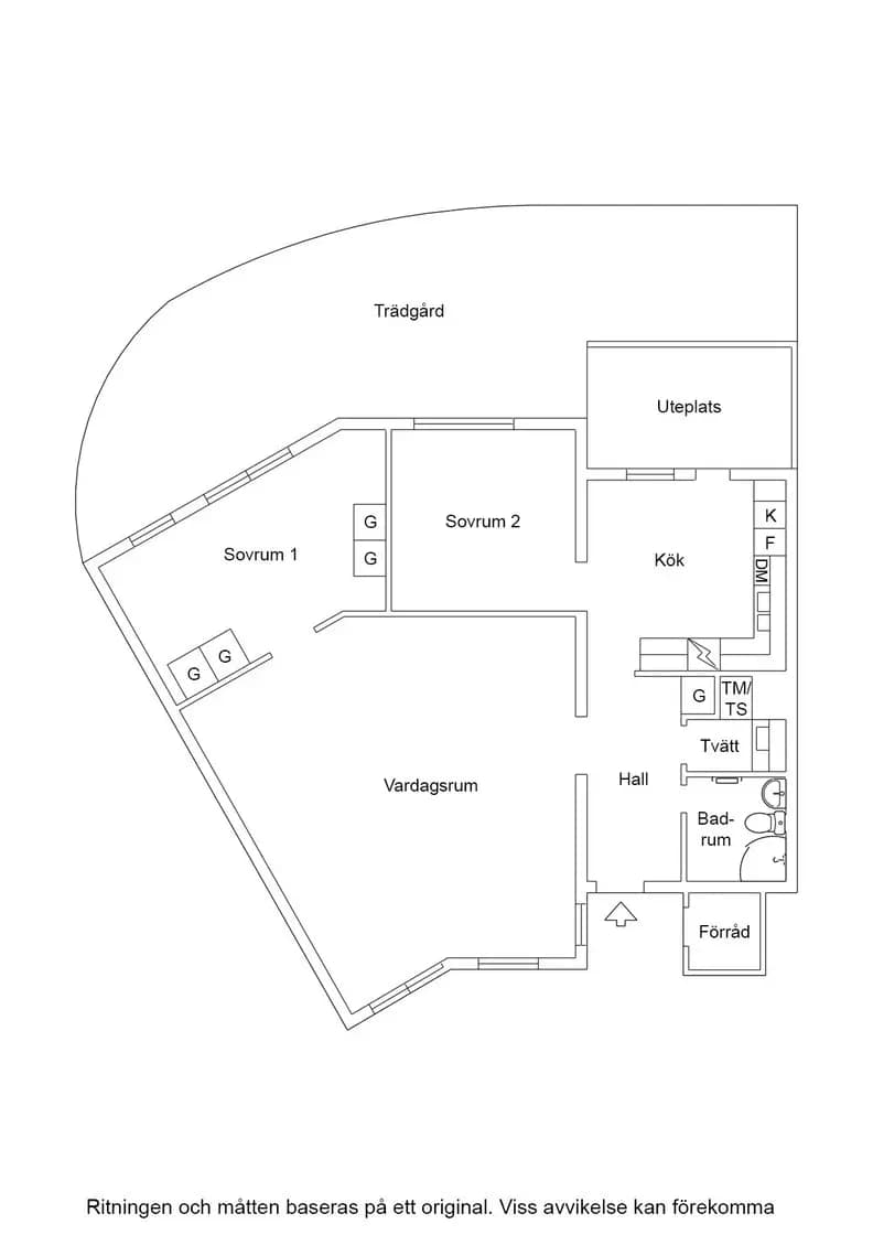 Planritning för Rudeboksvägen 872