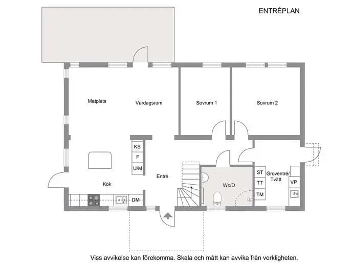 Floor plan for Klippervägen 21